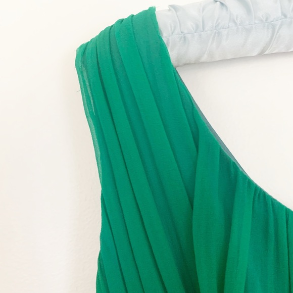 Vintage Green 60’s Formal Gown Prom Dress Elegant - Picture 7 of 13